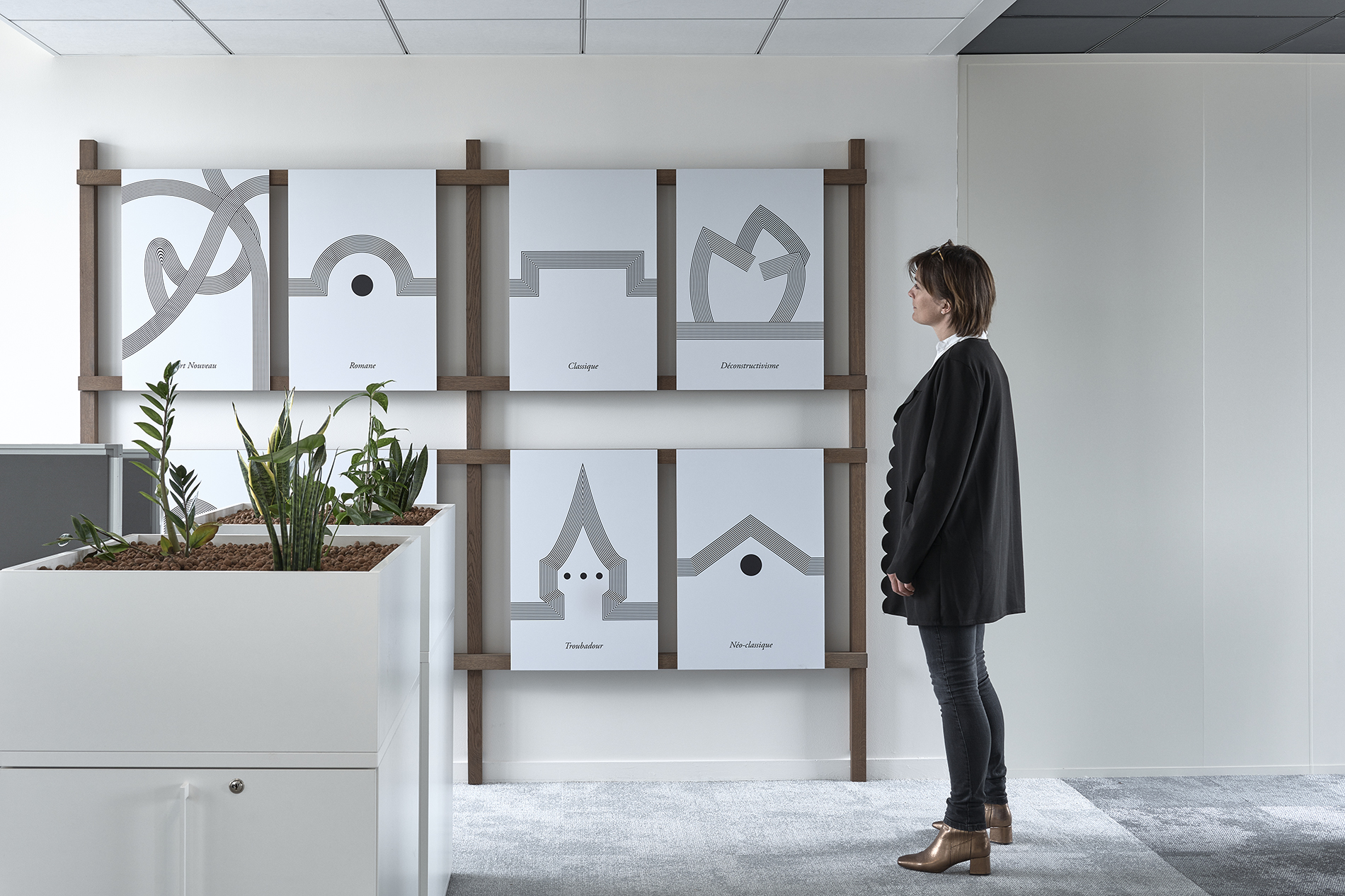 Reid Brewin architects signalétique murale