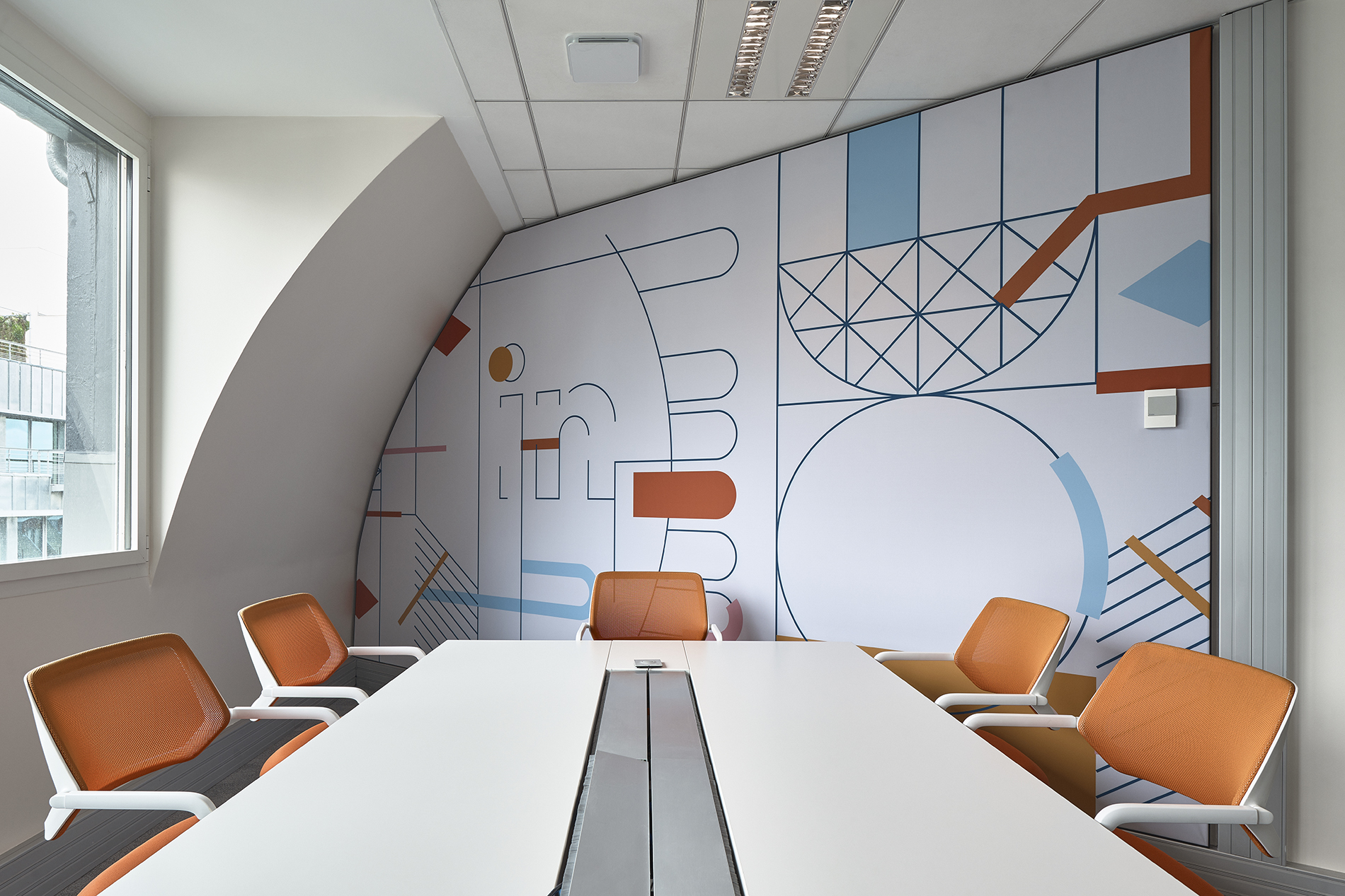 Reid Brewin architects signalétique murale