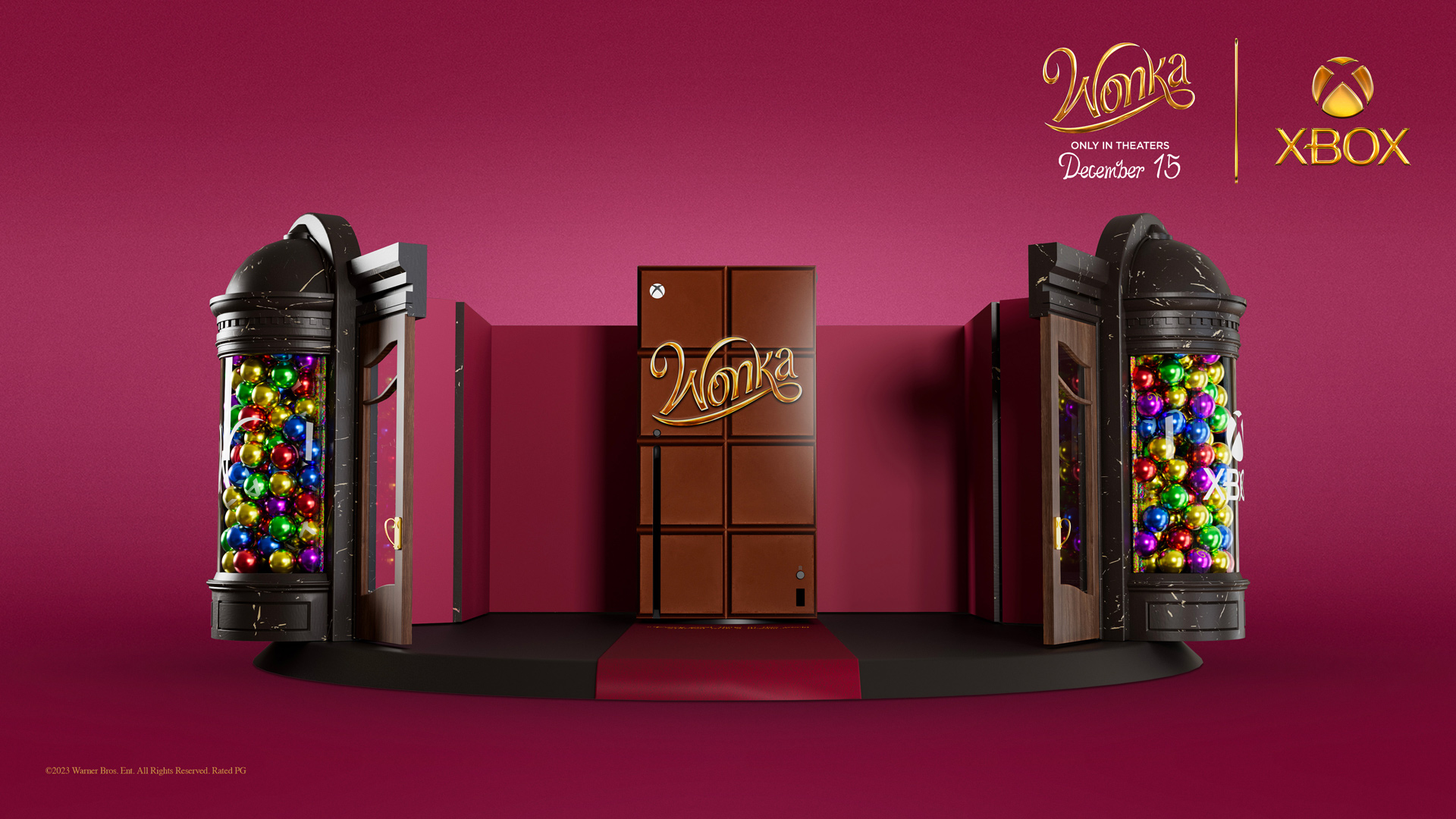 Wonka x Xbox collaborations marketing console barre chocolat