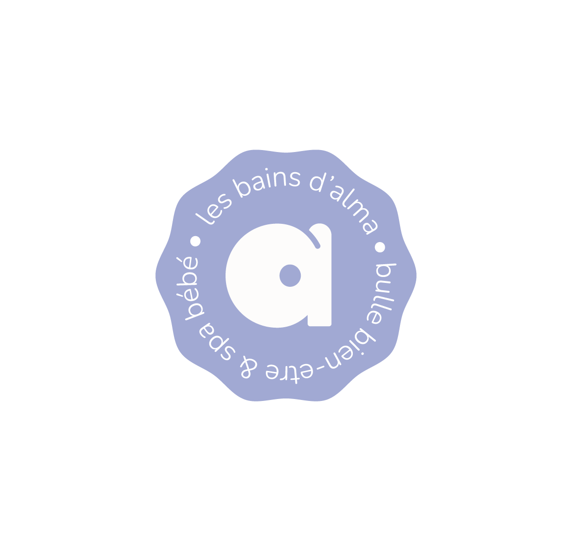les bains d'alma logo macaron